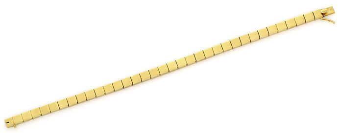 Foto 1 - Goldarmband 14K im Domino Muster mit Kastenverschluss, K2700