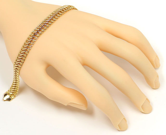 Foto 4 - Armband im Fantasie Achter Muster 18,5cm Länge 585 Gold, K2740