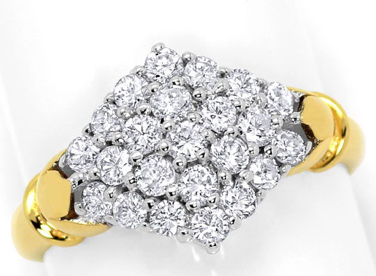 Foto 2 - Sehr dekorativer Diamant-Goldring 1,10 Carat Brillanten, S4802